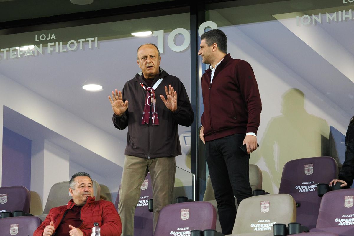 Dan Șucu, Victor Angelescu și Daniel Niculae, înainte de Rapid - Craiova