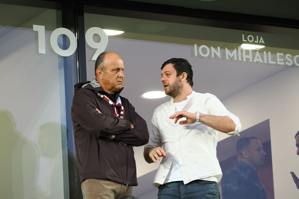 Dan Șucu, Victor Angelescu și Daniel Niculae, înainte de Rapid - Craiova