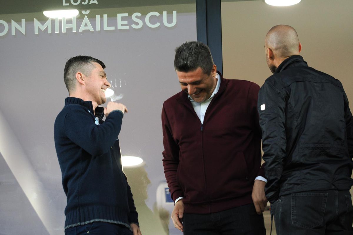 Dan Șucu, Victor Angelescu și Daniel Niculae, înainte de Rapid - Craiova