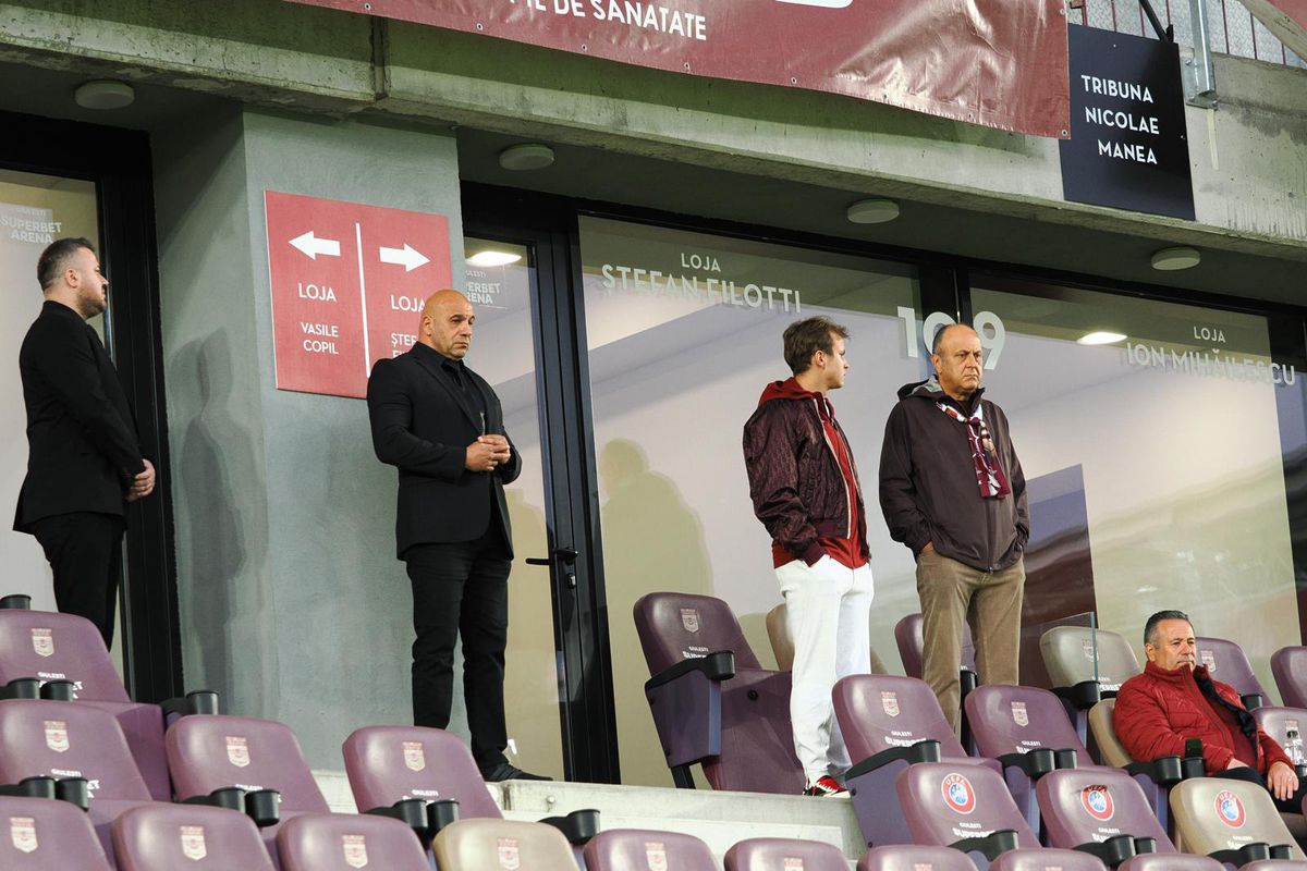 Dan Șucu, Victor Angelescu și Daniel Niculae, înainte de Rapid - Craiova