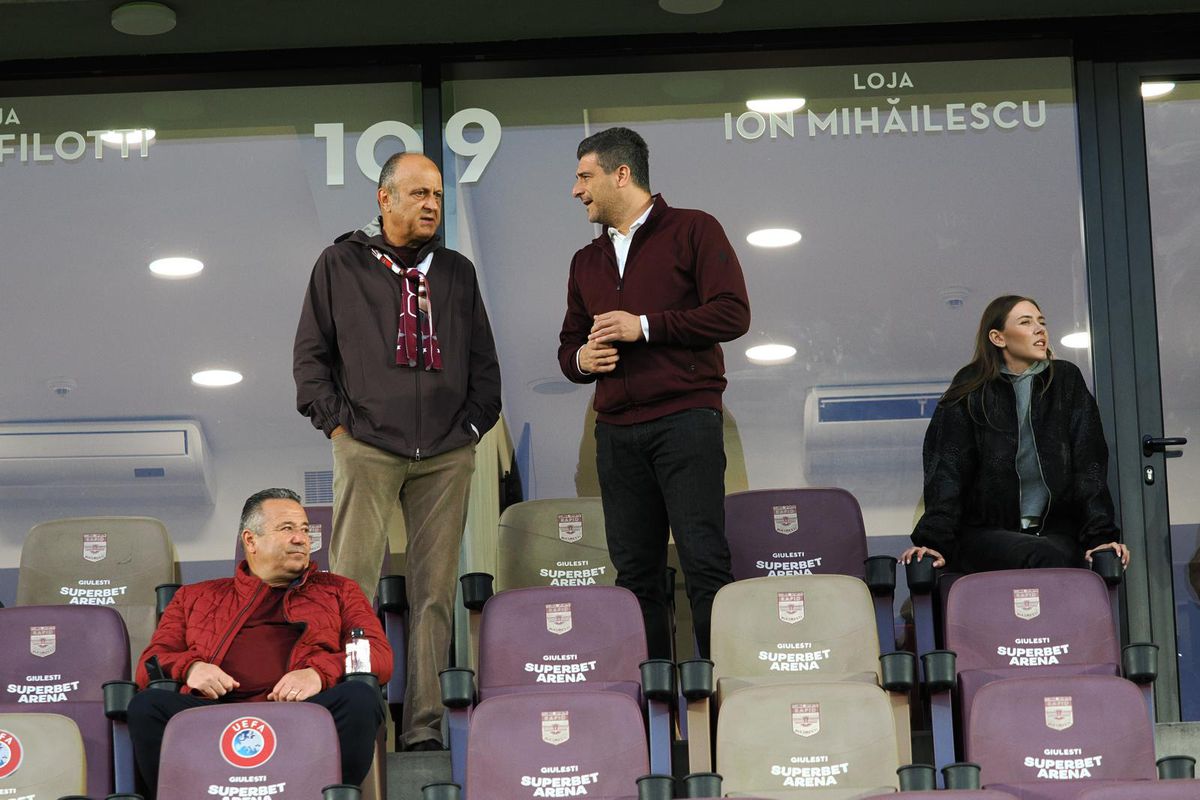 Dan Șucu, Victor Angelescu și Daniel Niculae, înainte de Rapid - Craiova