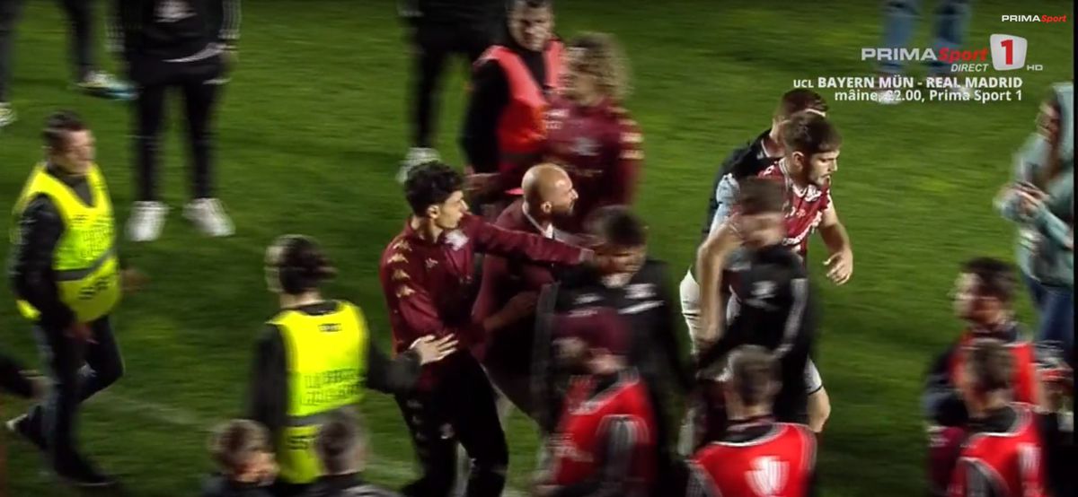 Paul Iacob a sărit la bătaie cu un suporter de la Rapid după eșecul cu Craiova