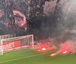 Fanii Rapidului au făcut un show pirotehnic, chiar dacă șeful galeriei este arestat din acest motiv + Cum a fost surprins în tribune Daniel Niculae, cercetat în aceeași speță