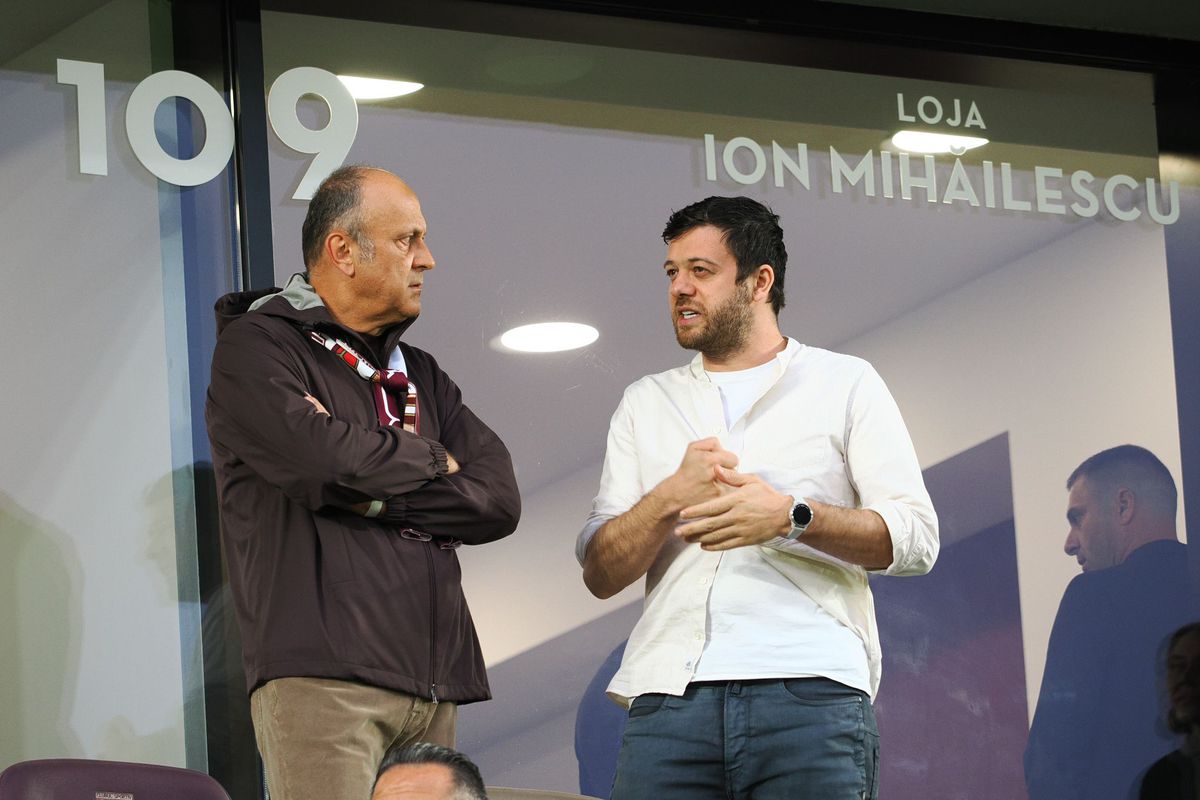 Dan Șucu, Victor Angelescu și Daniel Niculae, înainte de Rapid - Craiova