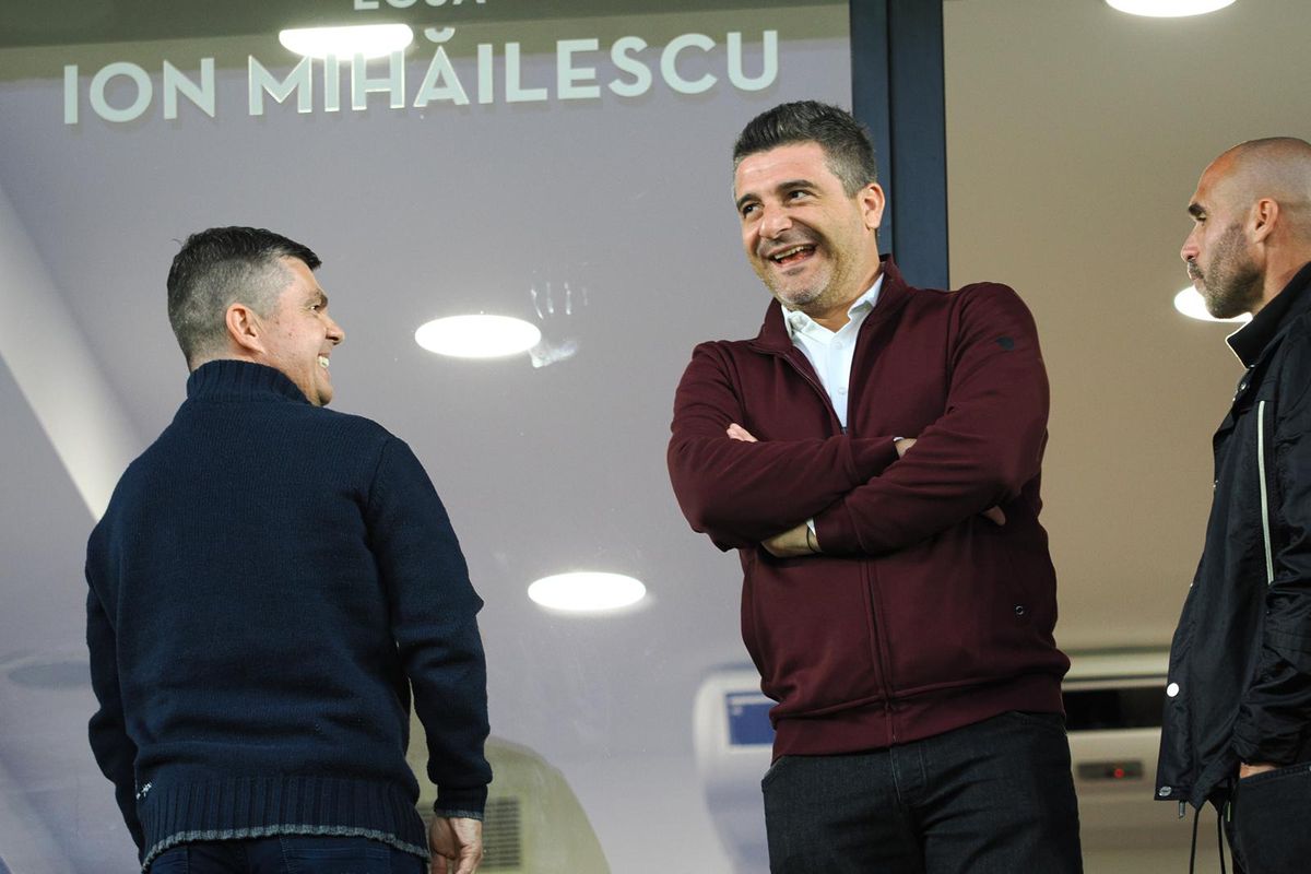 Dan Șucu, Victor Angelescu și Daniel Niculae, înainte de Rapid - Craiova