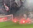 Suporterii rapidiști au aruncat cu torțe înaintea meciului cu Craiova