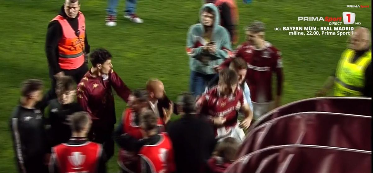 Paul Iacob a sărit la bătaie cu un suporter de la Rapid după eșecul cu Craiova