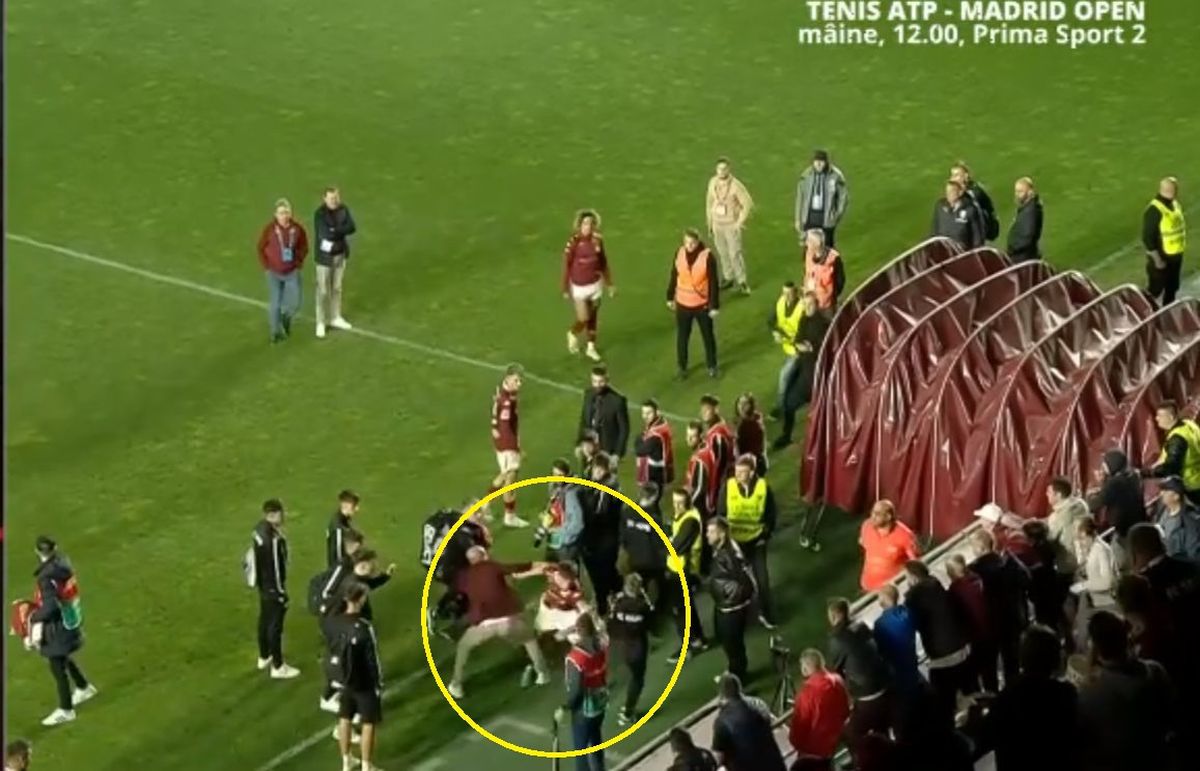 Scene incredibile la finalul meciului din Giulești. Paul Iacob a sărit la bătaie cu spectatorii + Prima reacție a jucătorului