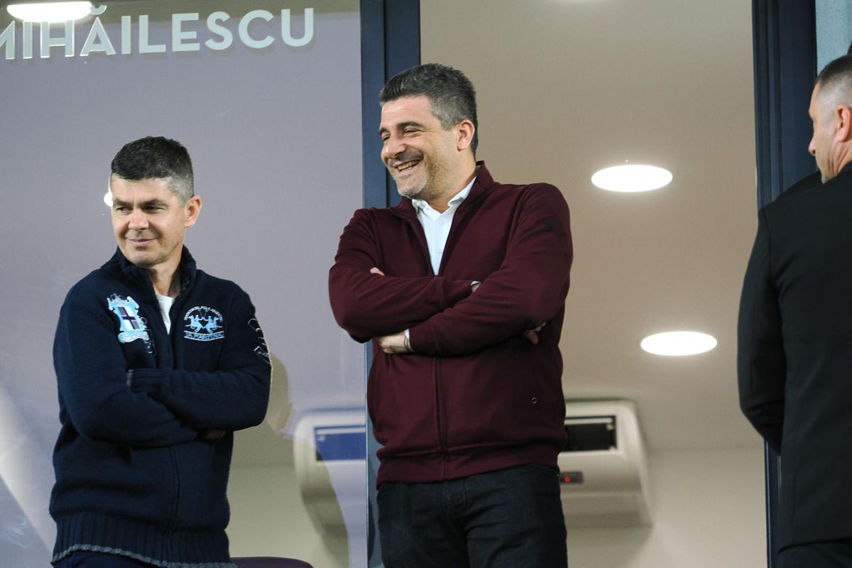 Dan Șucu, Victor Angelescu și Daniel Niculae, înainte de Rapid - Craiova