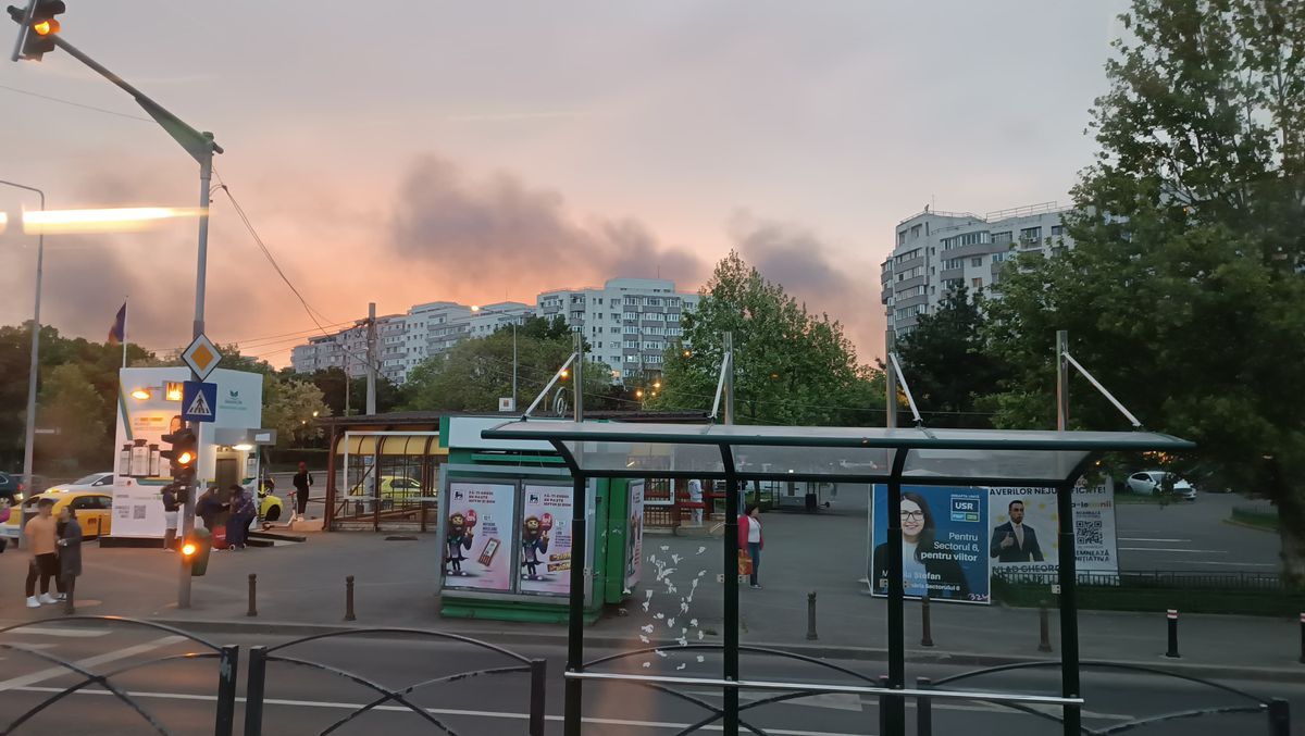 Incendiu în apropierea stadionului Giulești, înainte de Rapid - Craiova