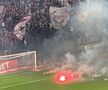 Suporterii rapidiști au aruncat cu torțe înaintea meciului cu Craiova