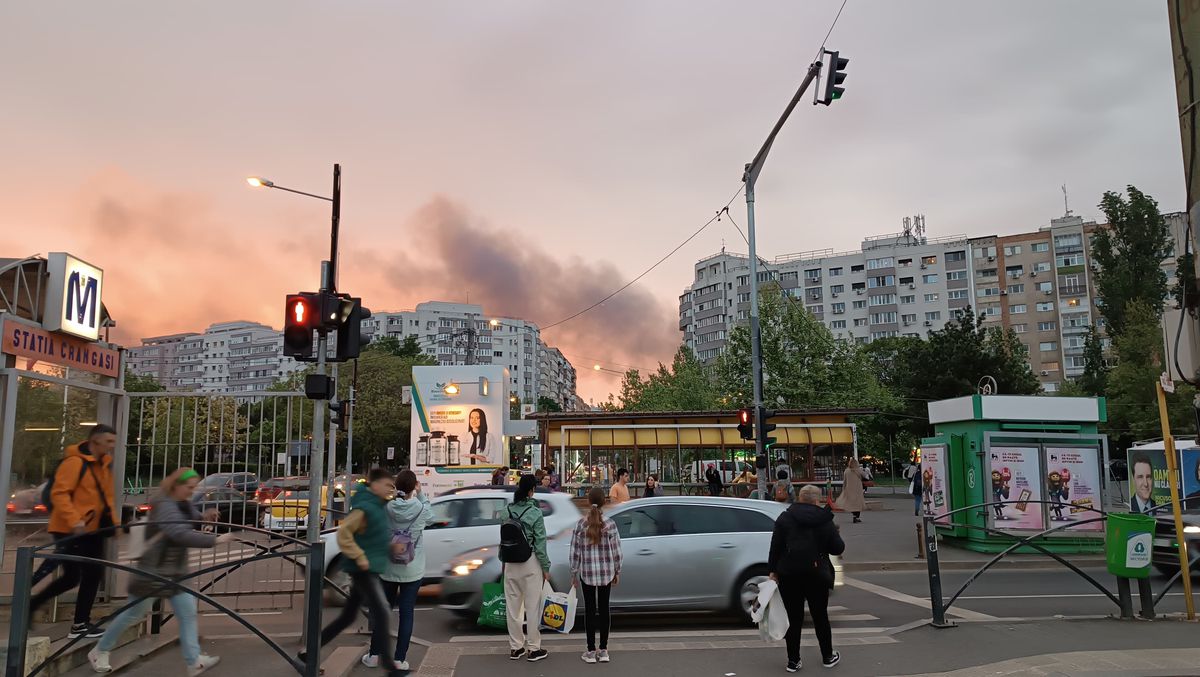 Incendiu în apropierea stadionului Giulești, înainte de Rapid - Craiova