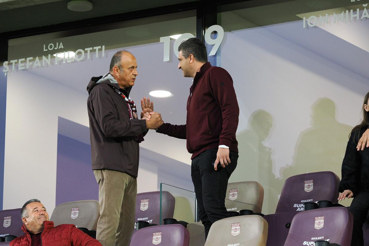 Dan Șucu, Victor Angelescu și Daniel Niculae, înainte de Rapid - Craiova