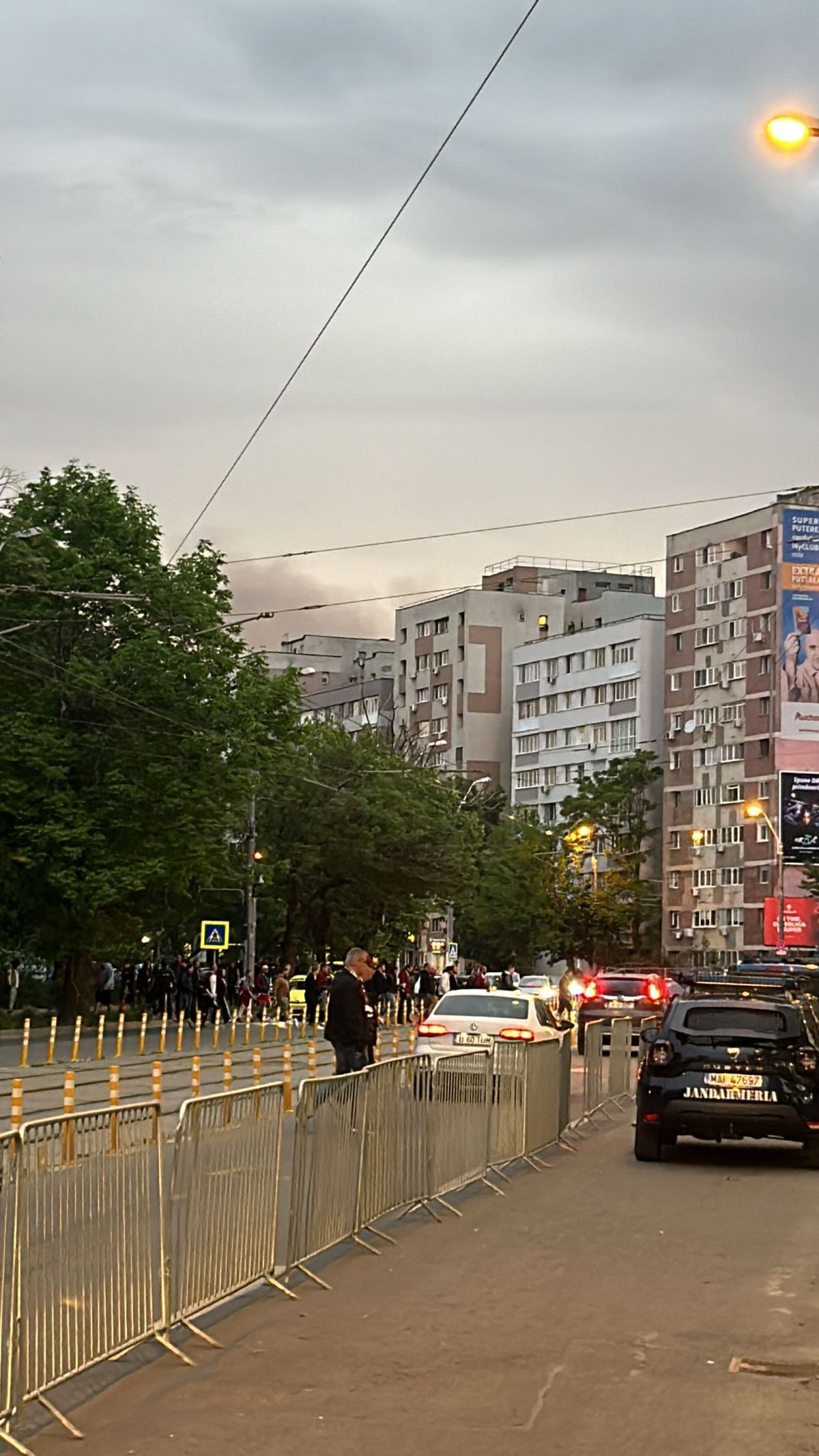 Incendiu în apropierea stadionului Giulești, înainte de Rapid - Craiova