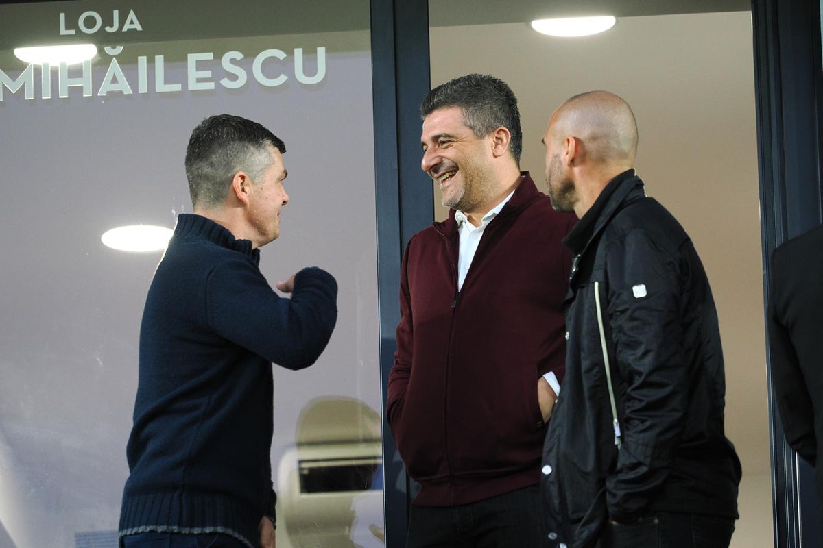 Dan Șucu, Victor Angelescu și Daniel Niculae, înainte de Rapid - Craiova
