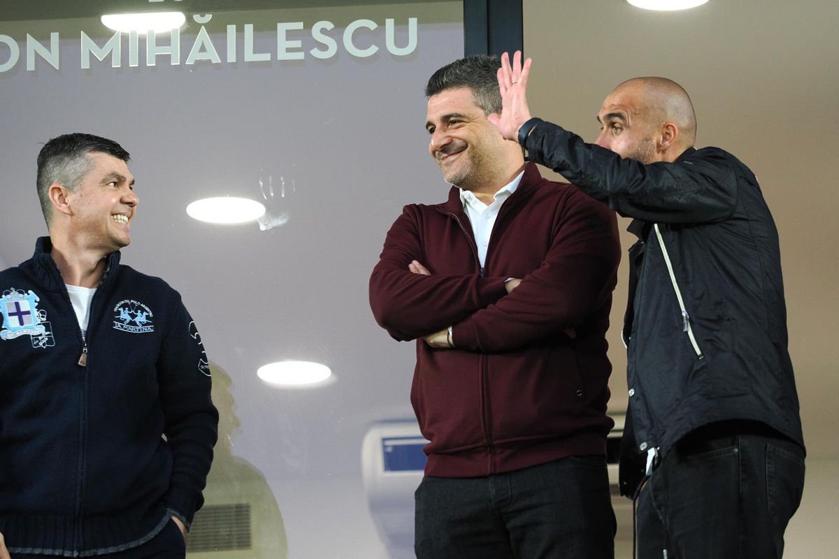 Dan Șucu, Victor Angelescu și Daniel Niculae, înainte de Rapid - Craiova