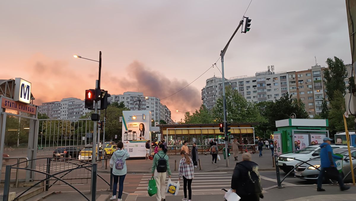 Incendiu în apropierea stadionului Giulești, înainte de Rapid - Craiova