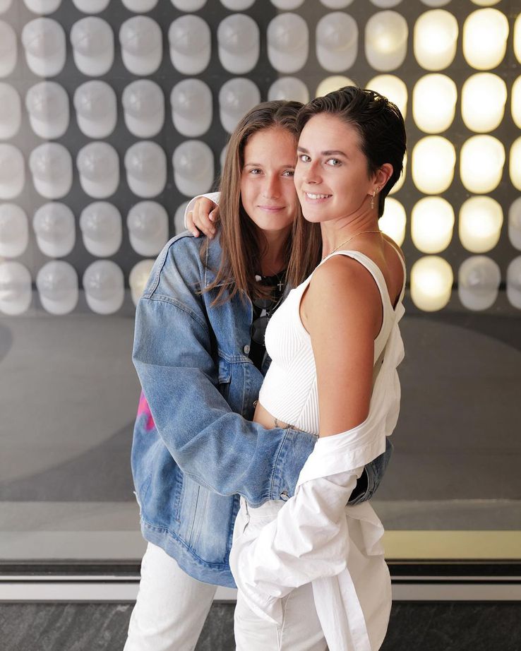 Daria Kasatkina și iubita Natalia Zabiiako / Foto: Instagram