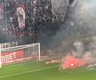 Suporterii rapidiști au aruncat cu torțe înaintea meciului cu Craiova