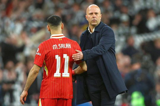 Mohamed Salah și Arne Slot, antrenorul lui Liverpool, foto: Imago Images
