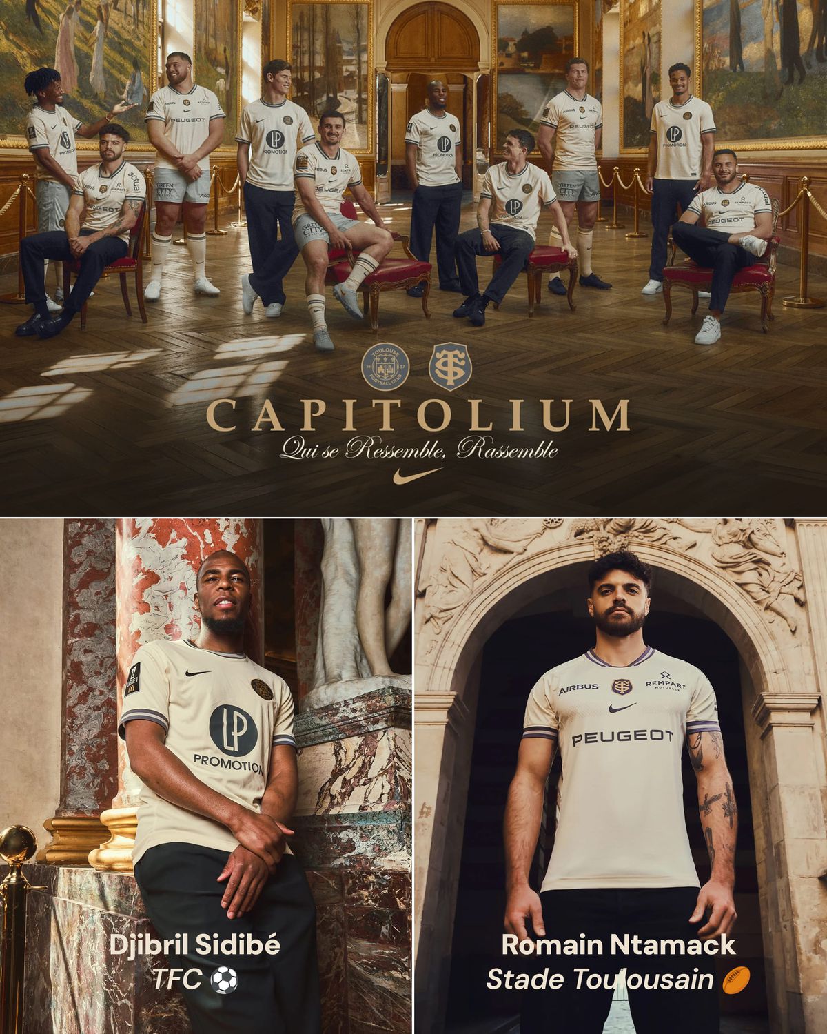 Spectacol la Toulouse, cu echipele de fotbal și rugby în prim-plan // foto: X