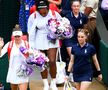Simona Halep și Serena Williams ieșind de la cabinele Wimbledon, foto: Guliver/gettyimages