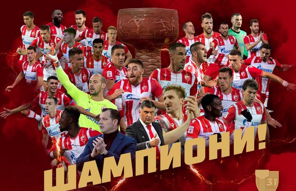 Steaua Roșie Belgrad a câștigat titlul în Serbia » Când vor putea sărbători cu fanii + coincidență remarcabilă cu meciul istoric în care a jucat și Belodedici