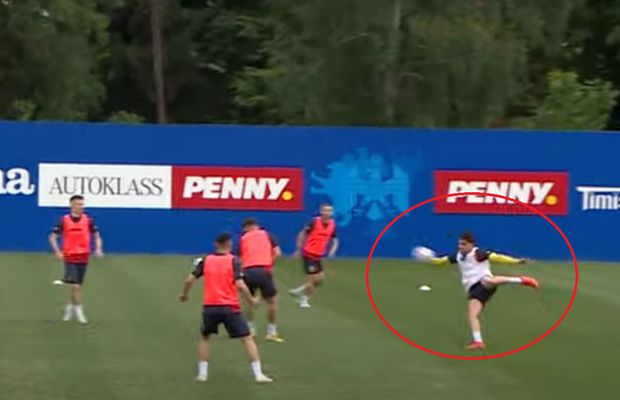 Ianis Hagi, on fire la antrenamentele naționalei » Superexecuția cu care l-a învins pe Andrei Vlad