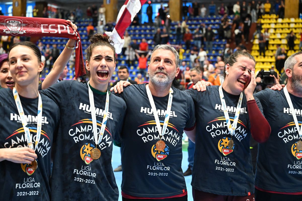 Rapid, campioana României după 19 ani! CSM București a câștigat degeaba cu Minaur Baia Mare