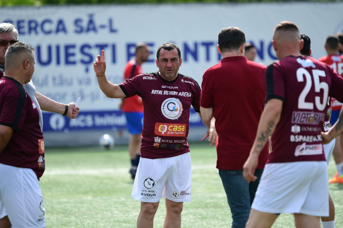 Cum s-au mișcat „UEFAantasticii” pe sinteticul din Ghencea » Imagini tari: „atleții” Rădoi, Dică, Iencsi, Niculae + cine „a rupt” cântarul