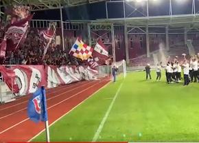 Imagini superbe din „Giulești” » Handbalistele de la Rapid au sărbătorit alături de fani câștigarea titlului în Liga Florilor