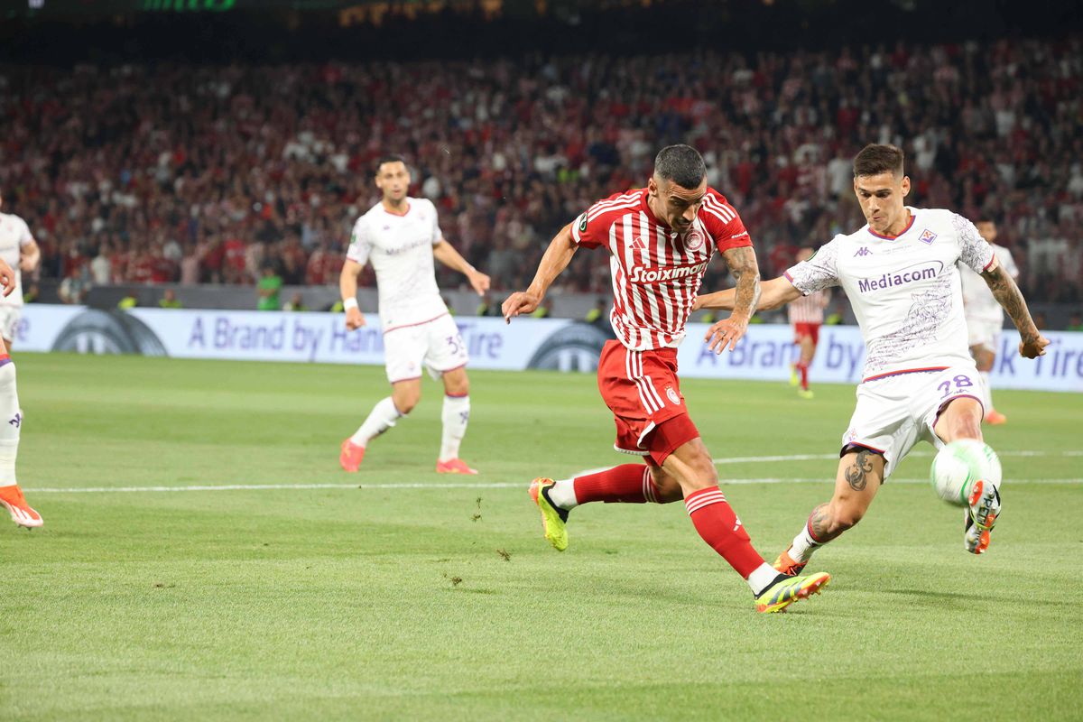 Cele mai spectaculoase imagini de la Olympiakos - Fiorentina, finala Conference League