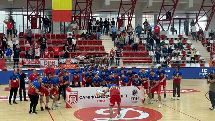 Dinamo a sărbătorit câștigarea campionatului la handbal masculin / Foto: Andrei Petrescu