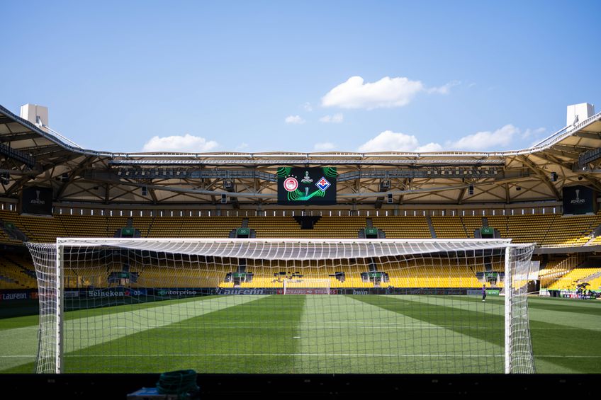 OPAP Arena, gazda finalei Conference League dintre Olympiakos și Fiorentina, s-a transformat într-o adevărată fortăreață.