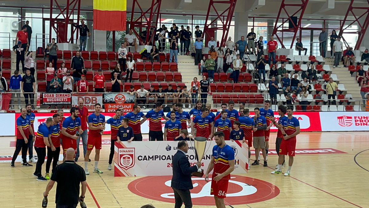 Dinamo a sărbătorit câștigarea campionatului la handbal masculin