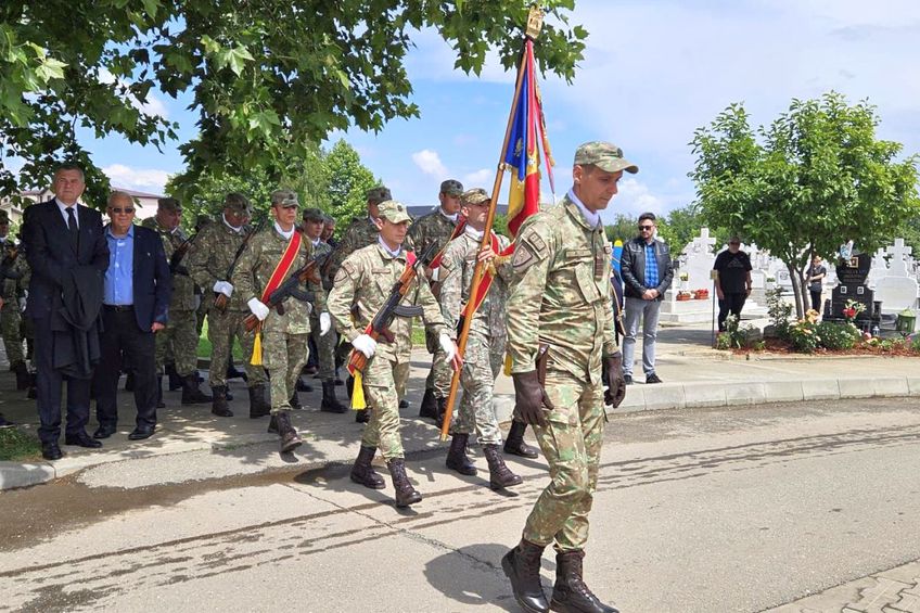 Ștefan Birtalan, înmormântat cu onoruri militare, foto: Antena Sport