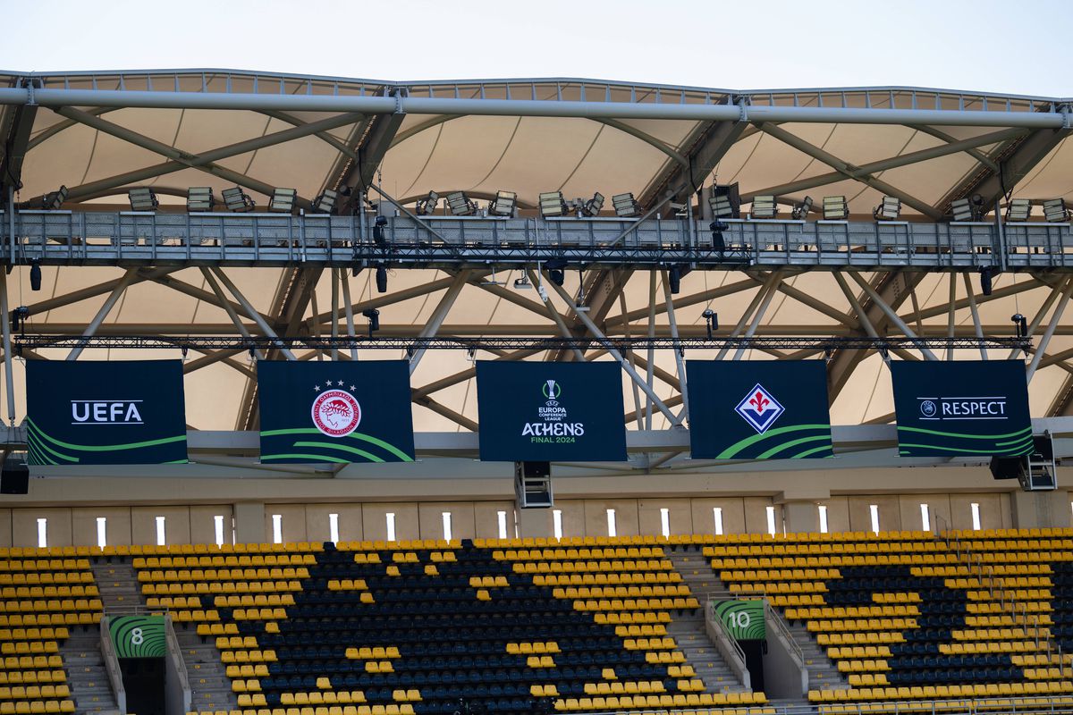 Imagini spectaculoase cu OPAP Arena, gazda finalei Conference League