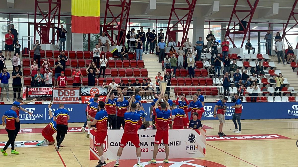 Dinamo a sărbătorit câștigarea campionatului la handbal masculin