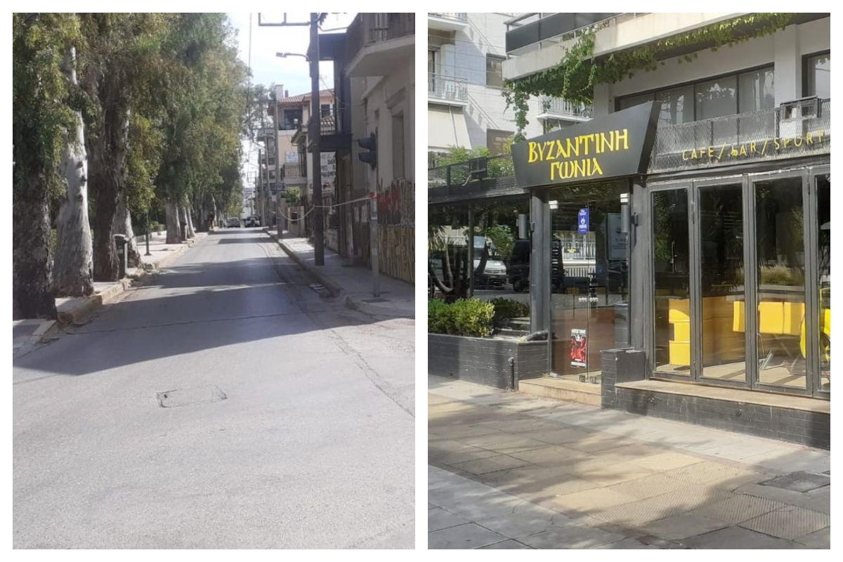 Orașul-fantomă » Imagini incredibile cu câteva ore înaintea finalei Olympiakos - Fiorentina! Obloane trase, doar polițiști și militari pe străzi