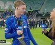 Cole Palmer, cu trofeul în pantaloni la interviu