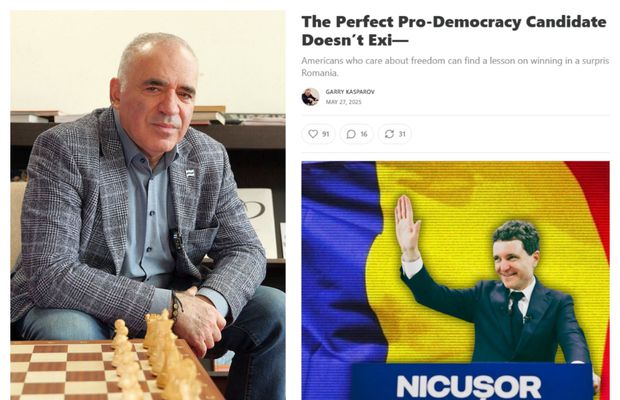 Din SUA, Garry Kasparov se folosește de victoria lui Nicușor Dan pentru a-i învăța pe americani: „Oricine vrea să-l doboare pe Trump, luați exemplu!”