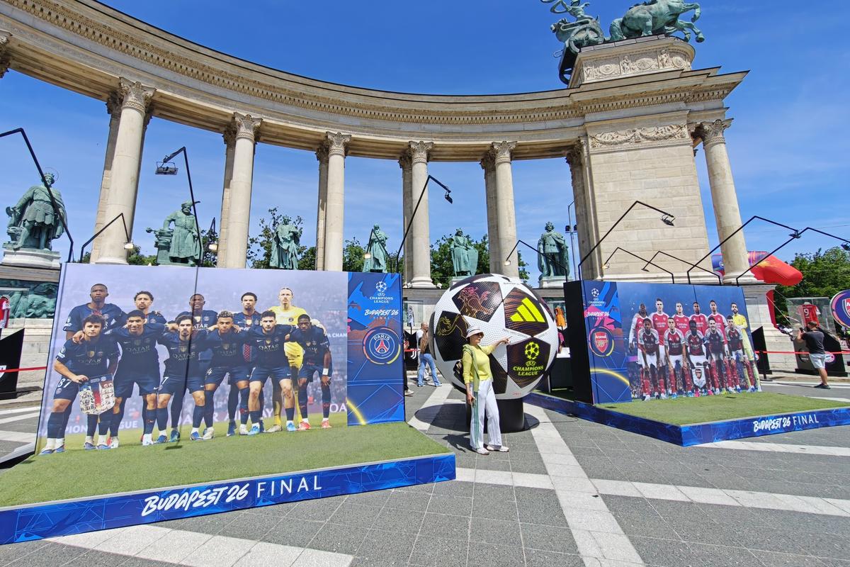 Imagini din fanzone-ul din Budapesta