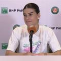 Sorana Cîrstea la conferința de presă de după calificarea în optimi de finală