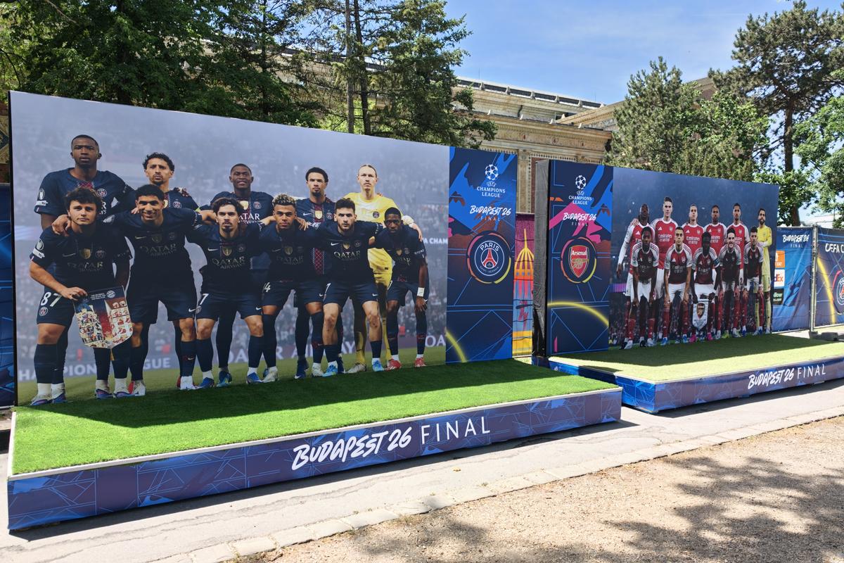 Imagini din fanzone-ul din Budapesta