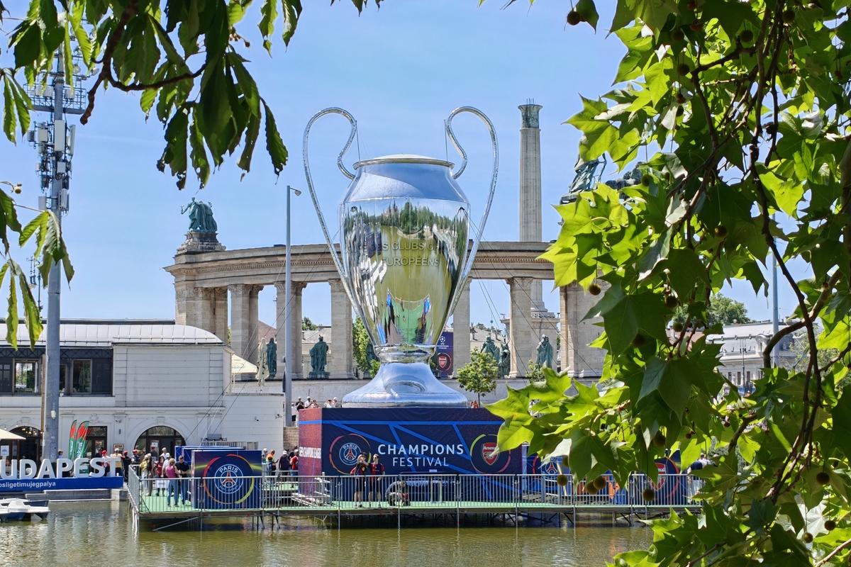 Imagini din fanzone-ul din Budapesta