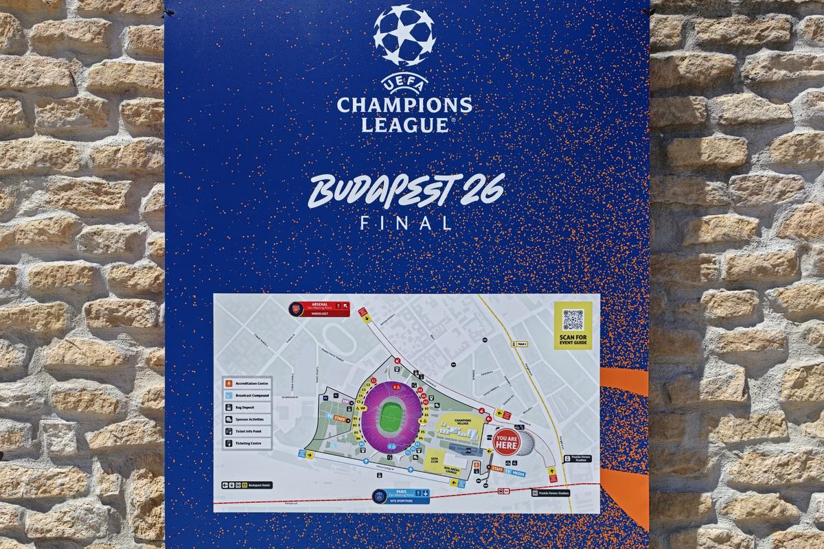 Imagini din fanzone-ul din Budapesta