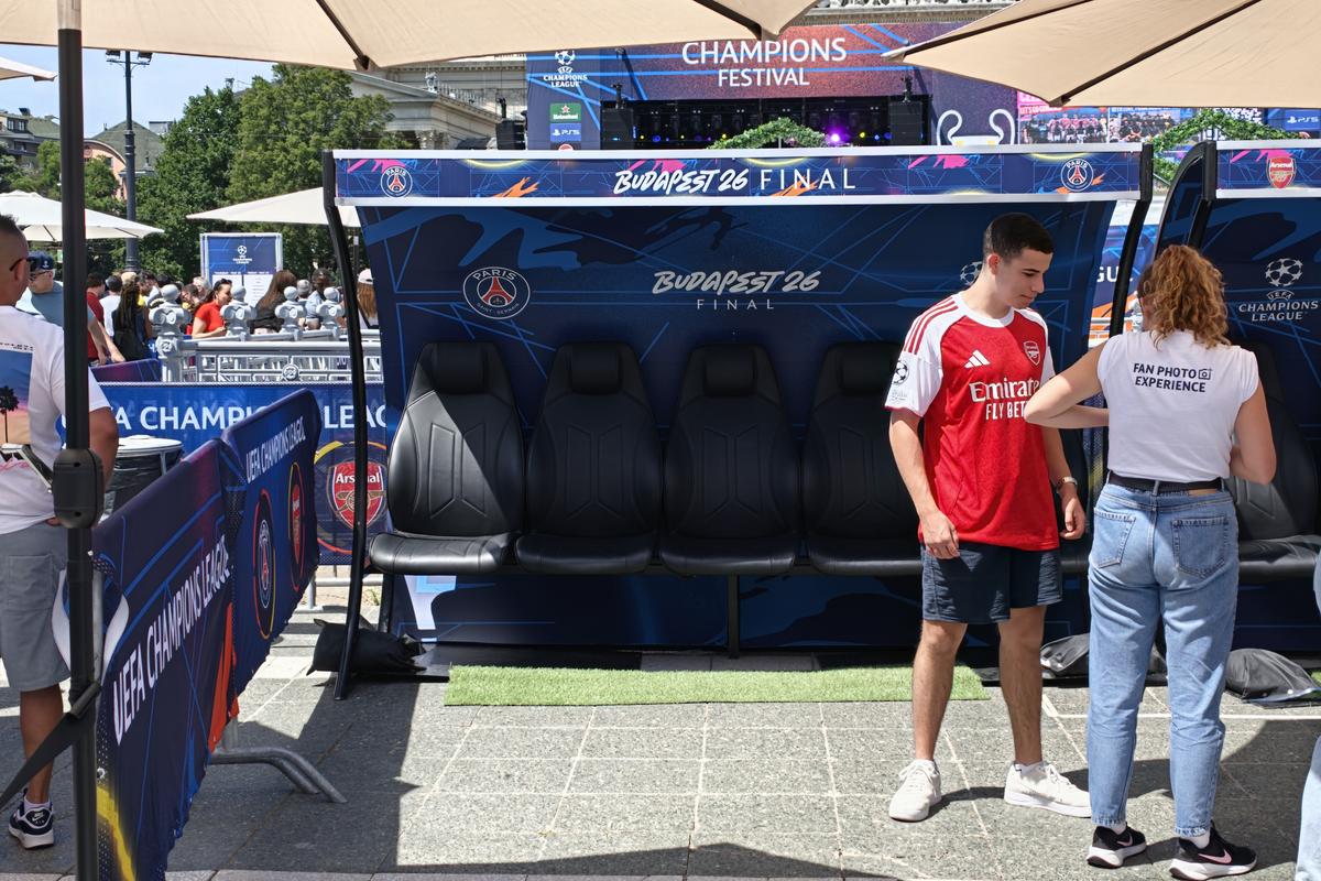 Imagini din fanzone-ul din Budapesta