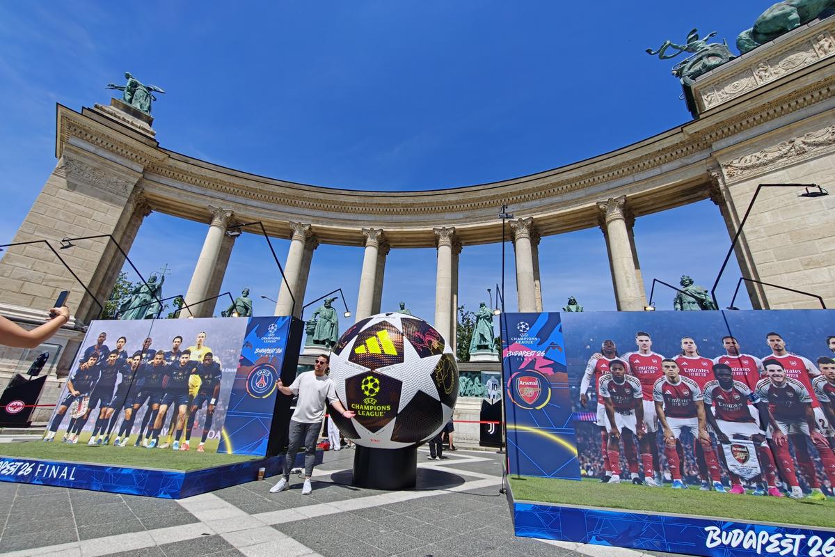 Imagini din fanzone-ul din Budapesta