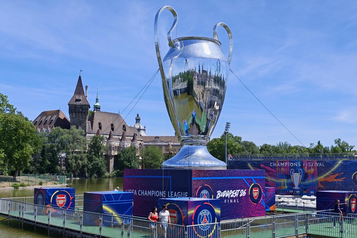 Imagini din fanzone-ul din Budapesta