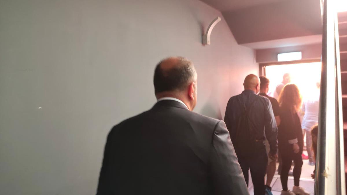 Dan Șucu a coborât în parcarea Sălii Rapid pentru a-i convinge să intre pe stadion la prezentarea lui Pancu